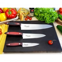 Набор из 3-х кухонных ножей Alexander AUS-8 Satin, Kizlyar Supreme купить в Саранске